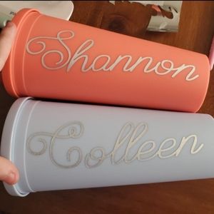 Handmade Personalized Colored Tumbler
